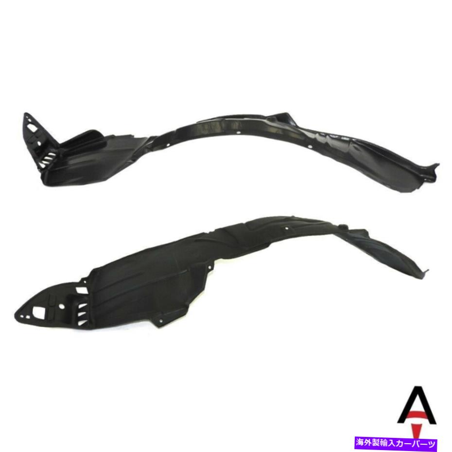 Fender Liner Splash 2フロント左右ペアのホンダシビックセットのための新しいフェンダーライナースプラッシュシールズ New Fender Liner Splash Shields For Honda Civic Set Of 2 Front Left & Right Pair 【並行輸入品】