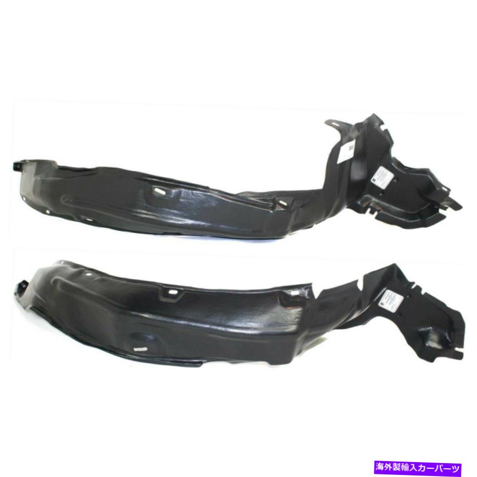 Fender Liner Splash 2の88-91ホンダシビックフロント、ドライバーと助手席側セット用のスプラッシュシールド Splash Shield For 88-91 Honda Civic Front, Driver and Passenger Side Set of 2 【並行輸入品】