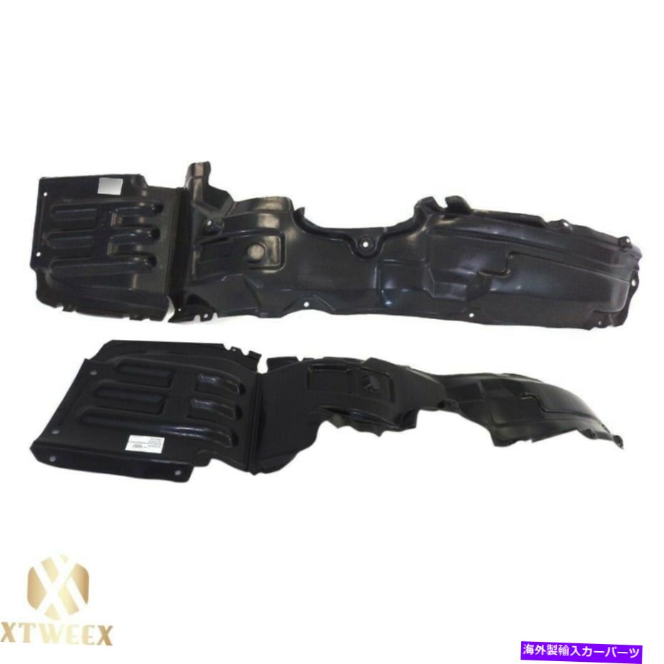 Fender Liner Splash 7月12日三菱エクリプス放置+右サイドフェンダーライナースプラッシュシールドペアセット Left+Right Side Fender Liner Splash Shield Pair Set For 07-12 Mitsubishi Eclipse 【並行輸入品】