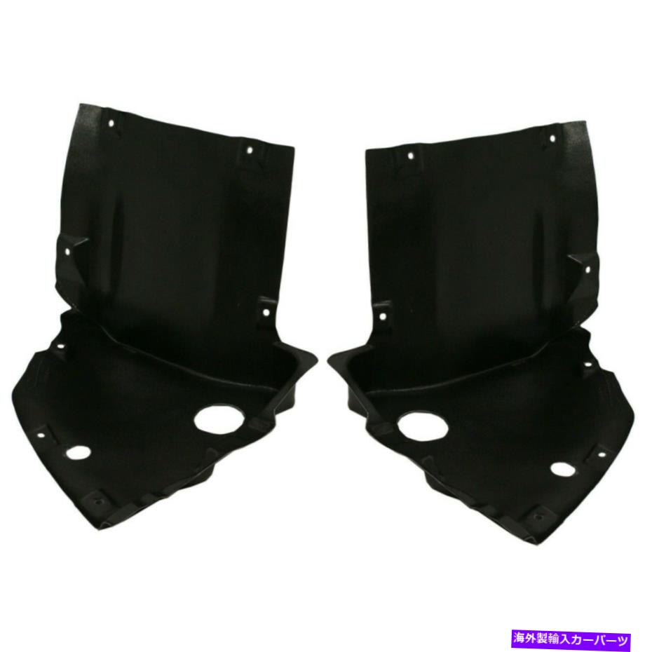 Fender Liner Splash 2の2006年から2009年メルセデスベンツCLK350フロント左右セット用のスプラッシュシールド Splash Shield For 2006-2009 Mercedes Benz CLK350 Front Left & Right Set of 2 【並行輸入品】