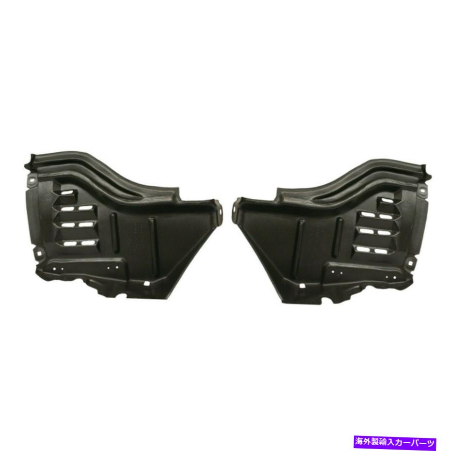 Fender Liner Splash 2の2007年から2013年トヨタタンドラフロント左右のサイドセット用のスプラッシュシールド Splash Shield For 2007-2013 Toyota Tundra Front Left & Right Side Set of 2 【並行輸入品】