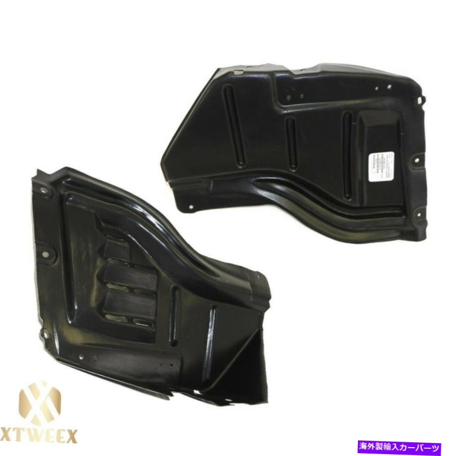 Fender Liner Splash 7月13日トヨタタンドラのために2の左+右サイドフェンダーライナースプラッシュシールドペアセット Left+Right Side Fender Liner Splash Shield Pair Set of 2 For 07-13 Toyota Tundra 【並行輸入品】