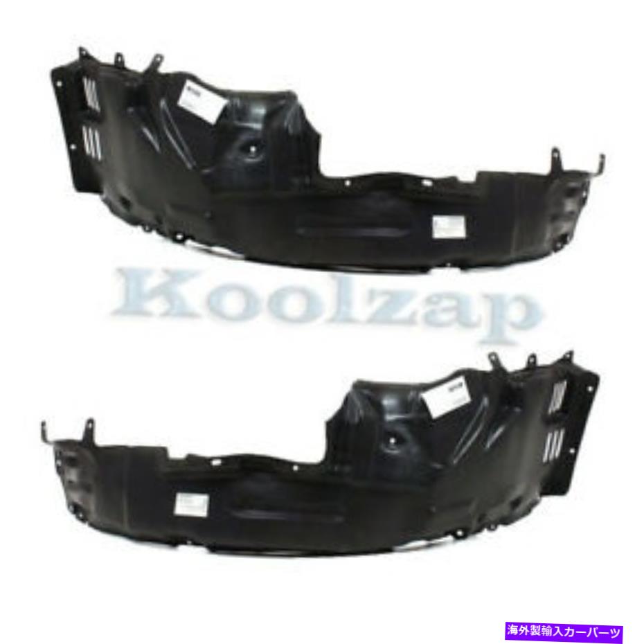 Fender Liner Splash 03-06ランサーエボフロントスプラッシュシールドインナーフェンダーライナー左右サイドSET PAIR 03-06 Lancer Evo Front Splash Shield Inner Fender Liner Left Right Side SET PAIR 【並行輸入品】