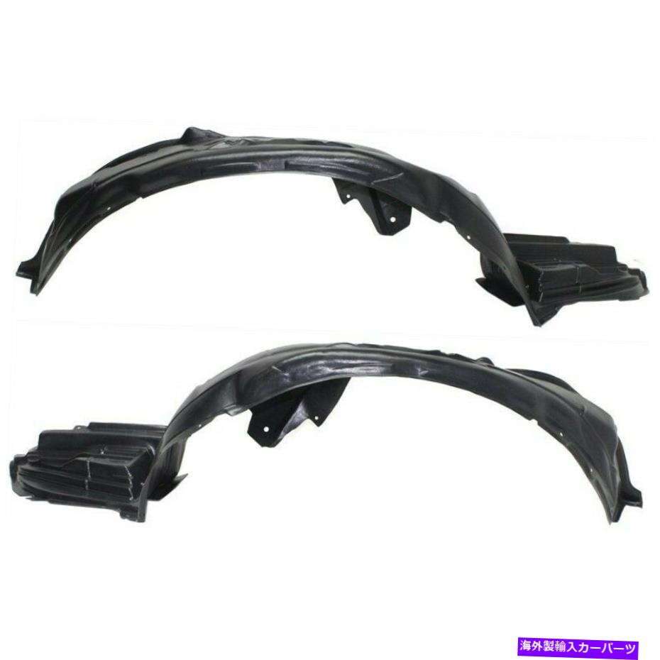 Fender Liner Splash 2の2011年から2014年スバルインプレッサフロント左右のサイドセット用のスプラッシュシールド Splash Shield For 2011-2014 Subaru Impreza Front Left & Right Side Set of 2 【並行輸入品】