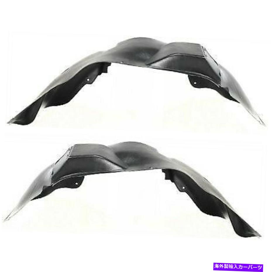 Fender Liner Splash 2の2008年から2010年ジープグランドチェロキーフロント左右のサイドセット用のスプラッシュシールド Splash Shield For 2008-2010 Jeep Grand Cherokee Front Left & Right Side Set of 2 【並行輸入品】