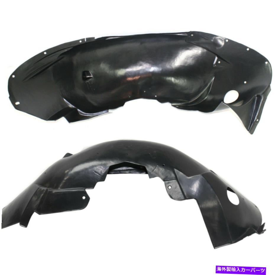 Fender Liner Splash 2の2007年から2009年ポンティアックソルスティスフロント左右のサイドセット用のスプラッシュシールド Splash Shield For 2007-2009 Pontiac Solstice Front Left & Right Side Set of 2 【並行輸入品】