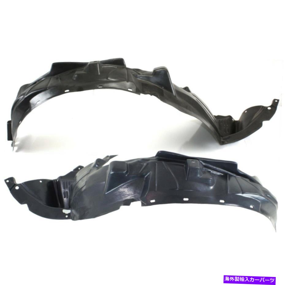 Fender Liner Splash 2の2006から2007ホンダパイロットフロント左右のサイドセット用のスプラッシュシールド Splash Shield For 2006-2007 Honda Pilot Front Left & Right Side Set of 2 【並行輸入品】