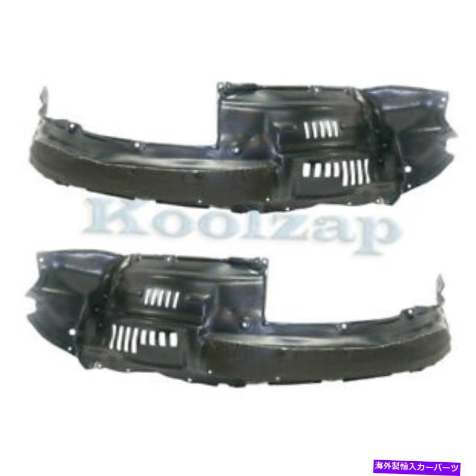 Fender Liner Splash 14-19のためのGX460のフロントスプラッシュシールドインナーフェンダーライナーのw /断熱SET PAIR For 14-19 GX460 Front Splash Shield Inner Fender Liner w/Insulation SET PAIR 【並行輸入品】