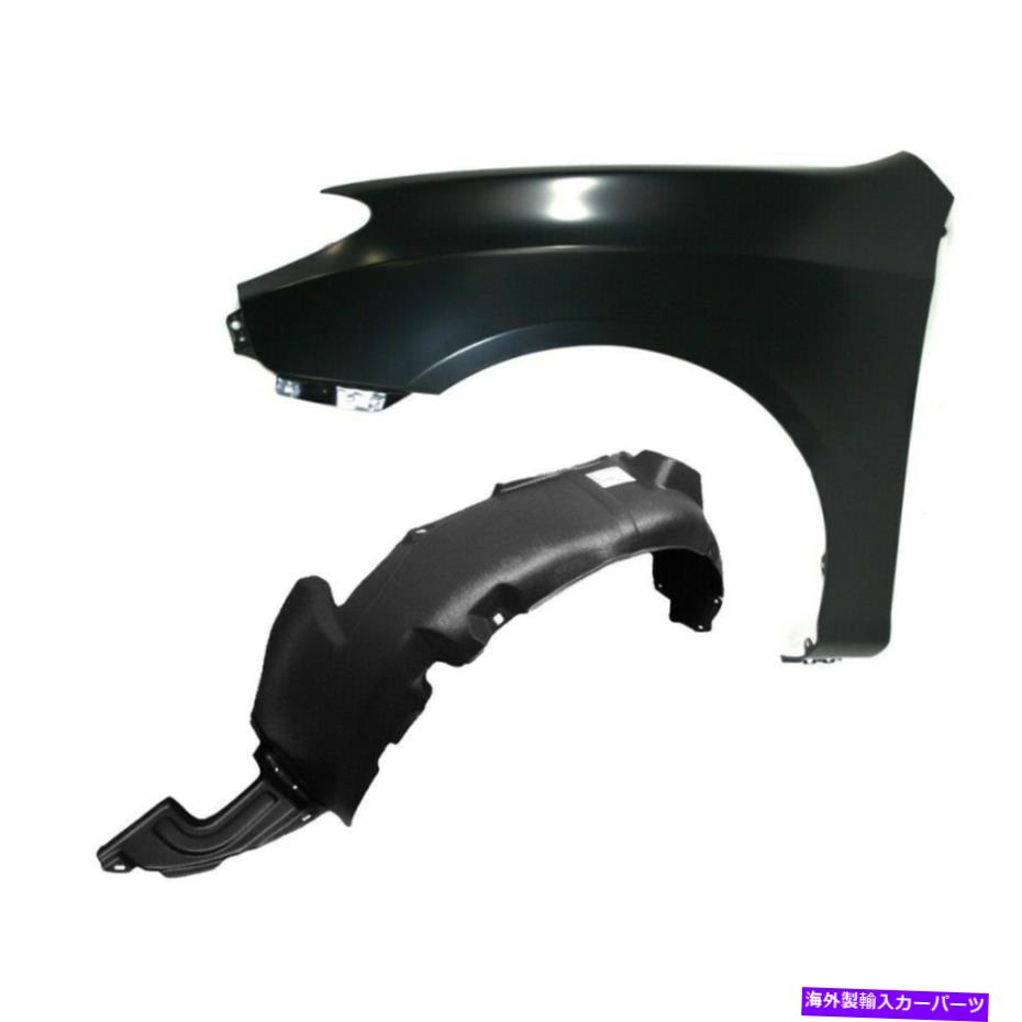 Fender Liner Splash ヒュンダイエラントラフロント、左サイドドライバFENDER＆スプラッシュシールドのためにAM 07-10 AM 07-10 For Hyundai Elantra Front,Left Driver Side FENDER & Splash Shield 【並行輸入品】