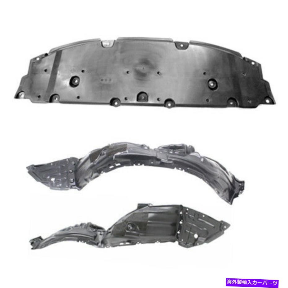 Fender Liner Splash 16-18トヨタのプリウスの新着フロントフェンダーライナー＆アンダーカバースプラッシュガードの設定 New Front Fender Liner & Undercover Splash Guard Set For 16-18 Toyota Prius 【並行輸入品】