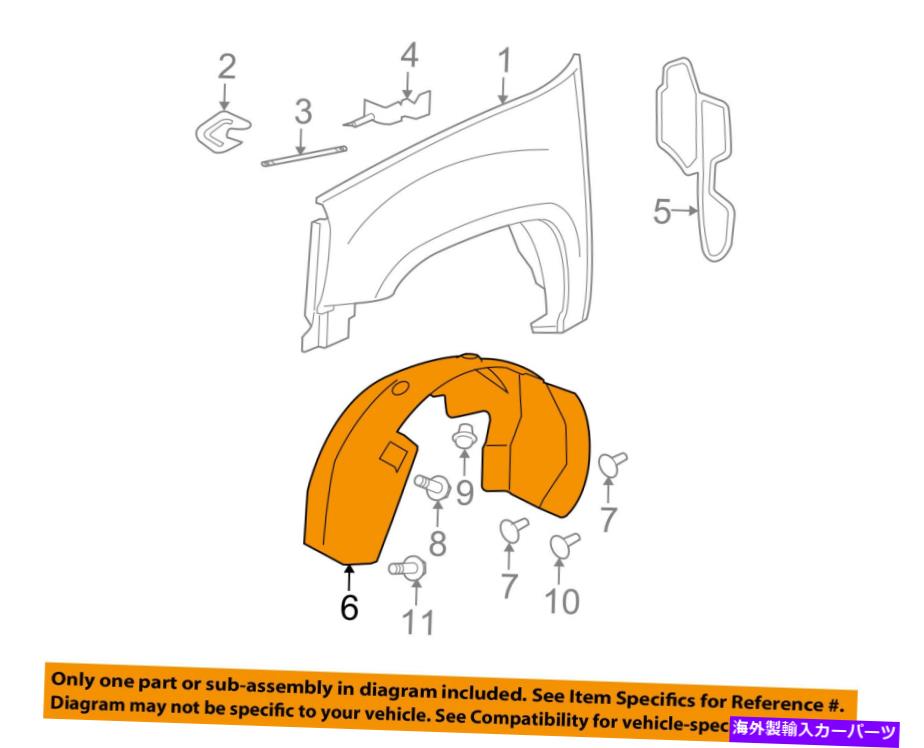 Fender Liner Splash GMC GM OEM 7月14日ユーコンXL 1500-フロントフェンダーライナースプラッシュシールド右22860086 GMC GM OEM 07-14 Yukon XL 1500-Front Fender Liner Splash Shield Right 22860086 【並行輸入品】