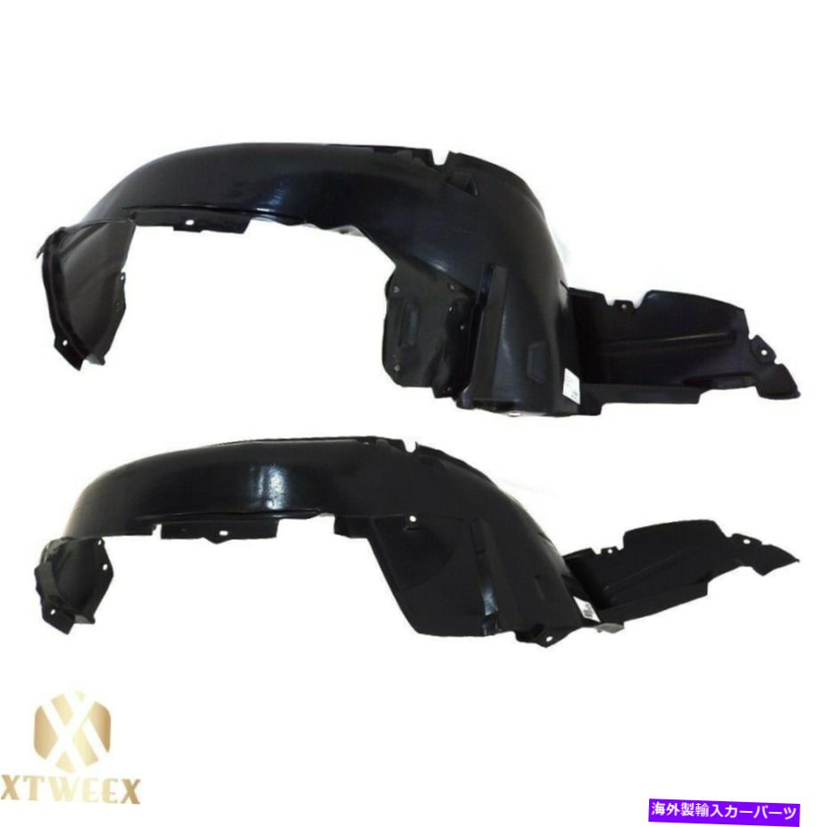 Fender Liner Splash 02-05ヒュンダイソナタのために左+右サイドフェンダーライナースプラッシュシールドペアセット Left+Right Side Fender Liner Splash Shield Pair Set For 02-05 Hyundai Sonata 【並行輸入品】