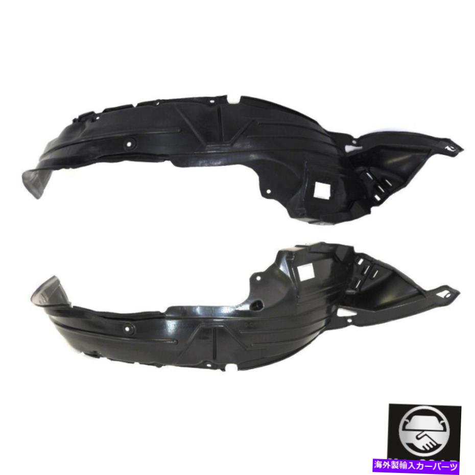 Fender Liner Splash 新しいスプラッシュシールズのために2フロントドライバー＆助手席ペアのホンダCR-Vの設定 New Splash Shields For Honda CR-V Set Of 2 Front Driver & Passenger Pair 【並行輸入品】