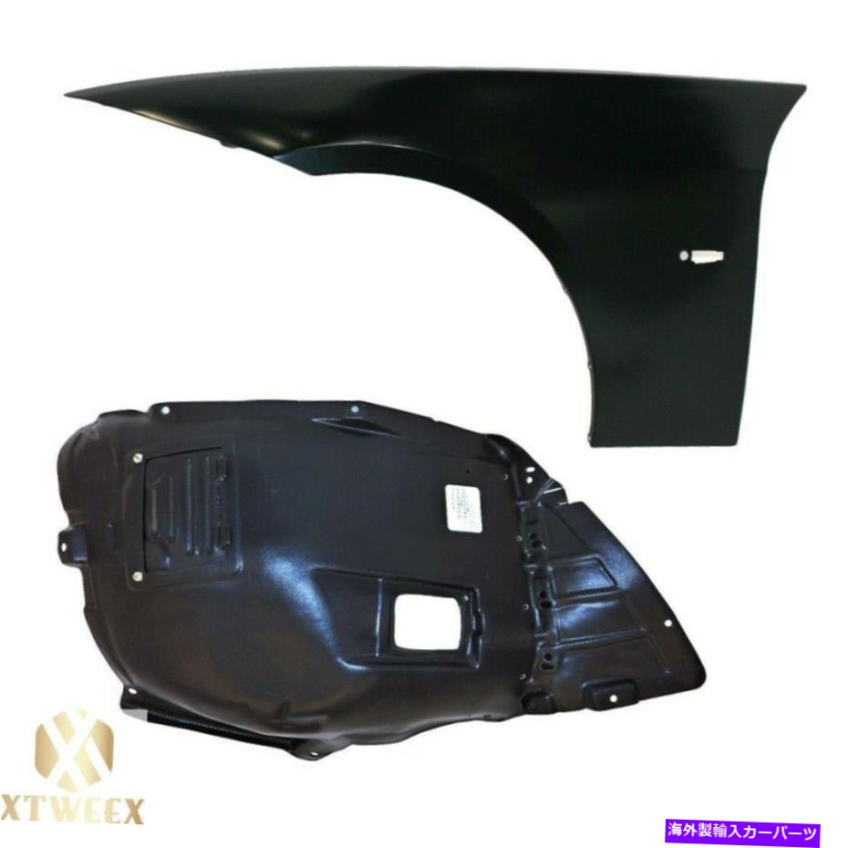 Fender Liner Splash 7月12日BMW 328i 2007年から2008年328xi放置ドライバーサイドフェンダー+スプラッシュシールドライナー Left Driver Side Fender+Splash Shield Liner For 07-12 BMW 328i 2007-2008 328xi 【並行輸入品】|カスタムパーツ WORLD倉庫