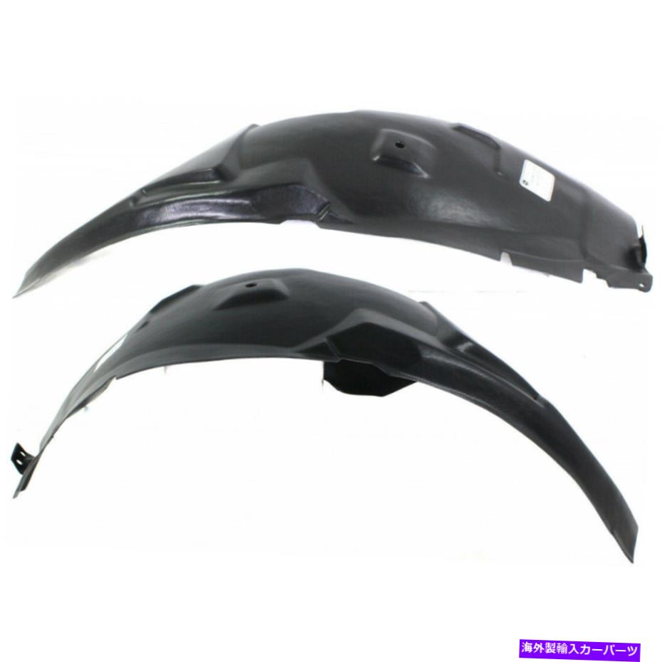 Fender Liner Splash フォードマスタングスプラッシュガード/フェンダーライナー2010-2014 LHとRHペア/セットフロント用 For Ford Mustang Splash Guard/Fender Liner 2010-2014 LH and RH Pair/Set Front 【並行輸入品】