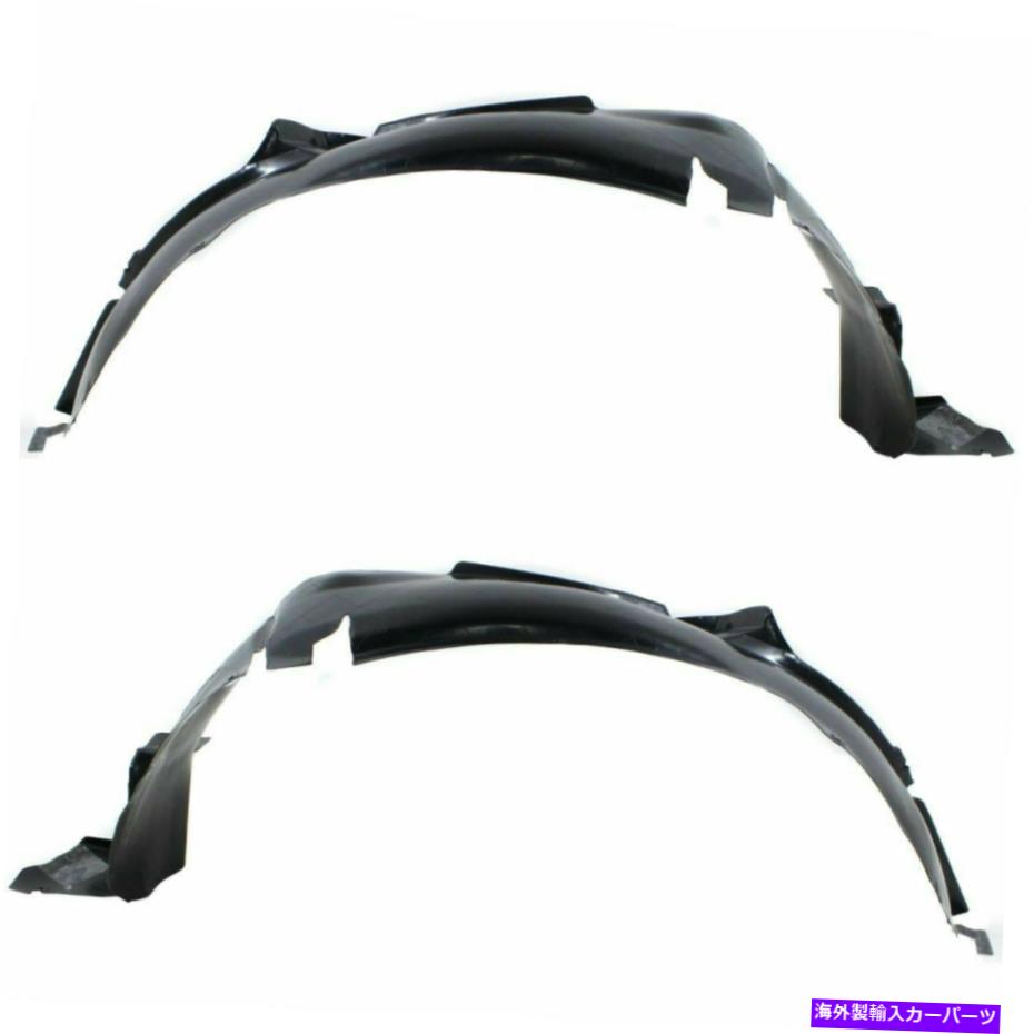 Fender Liner Splash 2フロントフェンダーライナースプラッシュシールドLH＆RH側に設定ポンティアックグランプリはフィット Set of 2 Front Fender Liner Splash Shield LH & RH Side Fits Pontiac Grand Prix 【並行輸入品】
