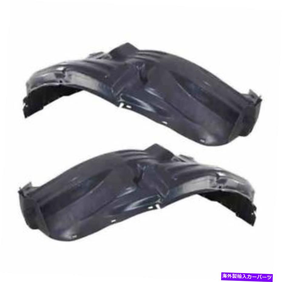 Fender Liner Splash 5月18日フロンティア4.0Lフロントスプラッシュシールドインナーフェンダーライナー左右SET PAIR 05-18 Frontier 4.0L Front Splash Shield Inner Fender Liner Left & Right SET PAIR 【並行輸入品】