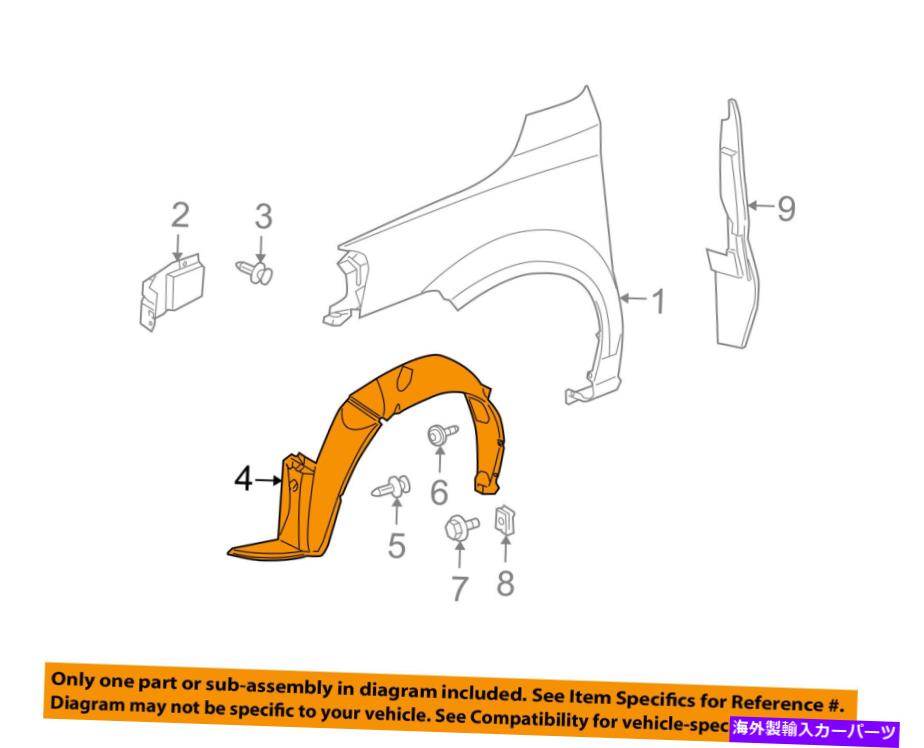 Fender Liner Splash GM OEM-フロントフェンダーライナーインナースプラッシュシールドガード右15247661 GM OEM-Front Fender Liner Inner Splash Shield Guard Right 15247661 【並行輸入品】