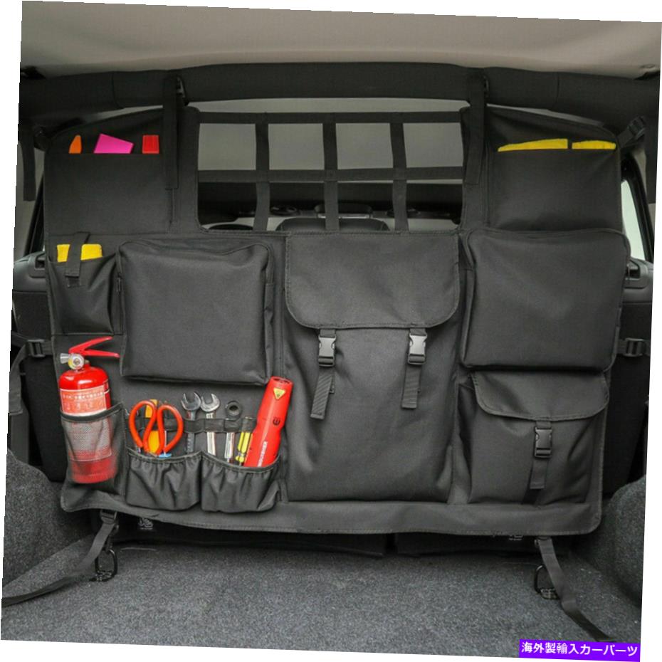 Cover Rear Trunk リアシートカバーカーゴネットのトランクオーガナイザーFoのジープラングラーJK JL 2007から19 4ドア Rear Seat Cover Cargo Net Trunk Organizer Fo Jeep Wrangler JK JL 2007-19 4 Door 【並行輸入品】