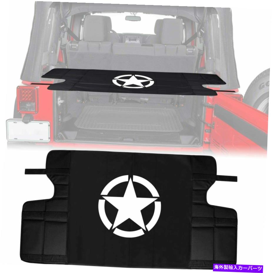Cover Rear Trunk ジープラングラー7月18日JK JKU米国のための貨物カバーリアトランク荷物セキュリティシェード Cargo Cover Rear Trunk Luggage Security Shade for Jeep Wrangler 07-18 JK JKU US 【並行輸入品】 25,978円