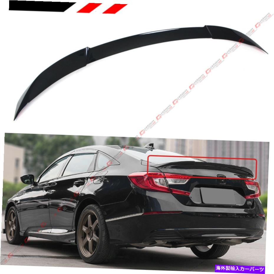 Cover Rear Trunk 2018-2021 HONDA ACCORD JDM VタイプPAINTED BLACK PEARLトランクリッドスポイラーWING FOR FOR 2018-2021 HONDA ACCORD JDM V TYPE PAINTED BLACK PEARL TRUNK LID SPOILER WING 【並行輸入品】