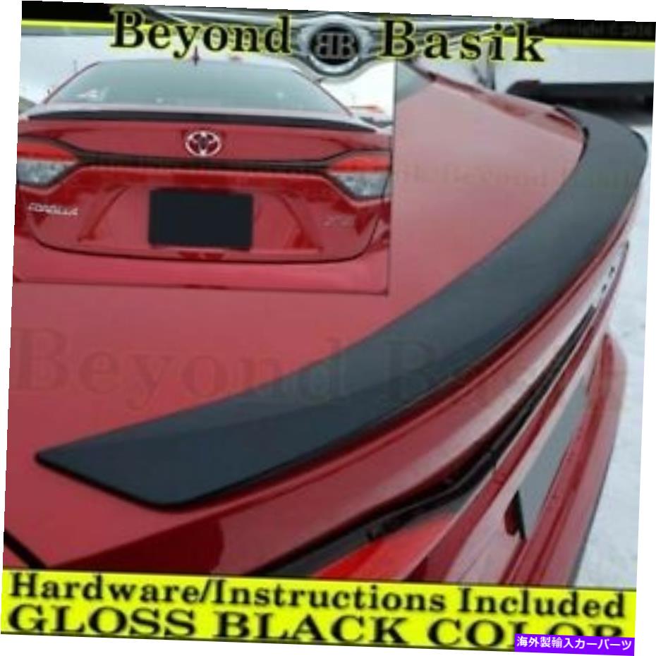 Cover Rear Trunk 2020年については2021年のトヨタカローラセダンGLOSS BLACKファクトリースタイルトランクスポイラーウイング For 2020 2021 Toyota Corolla Sedan GLOSS BLACK Factory Style Trunk Spoiler Wing 【並行輸入品】