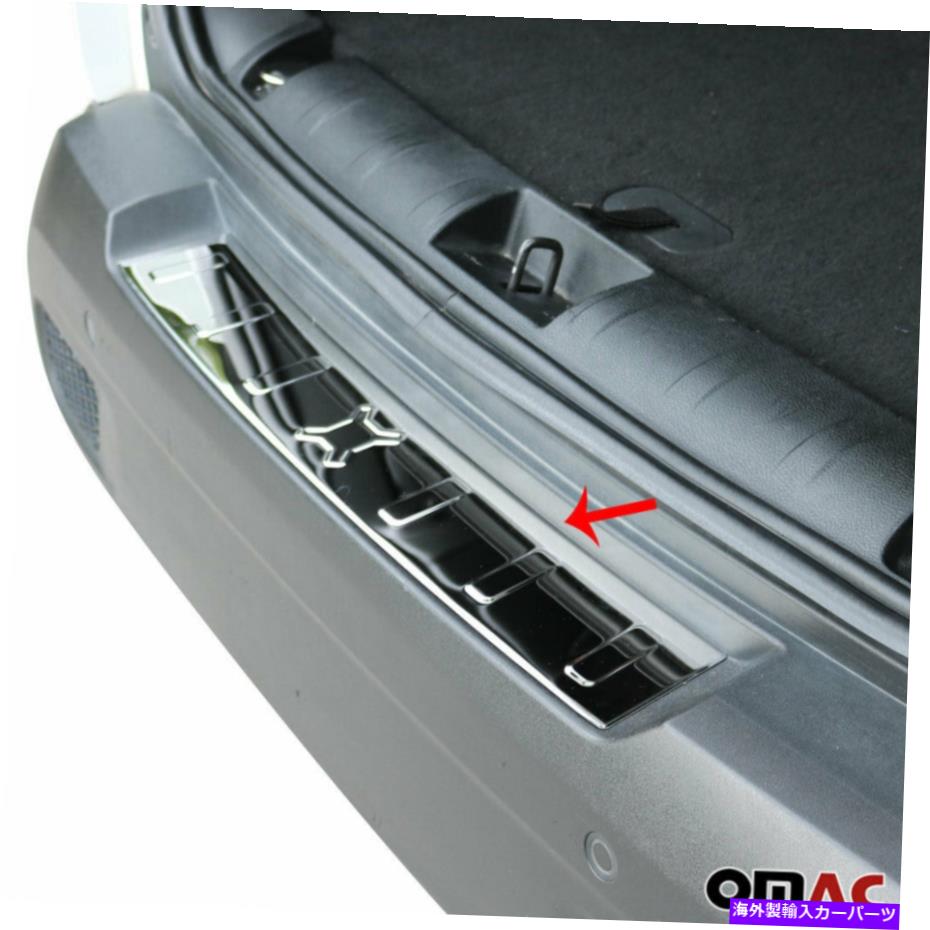 Cover Rear Trunk はめあいジープレネゲード2015-2021クロームリアバンパーガードトランクシルカバーS.スチール Fits Jeep Renegade 2015-2021 Chrome Rear Bumper Guard Trunk Sill Cover S. Steel 【並行輸入品】