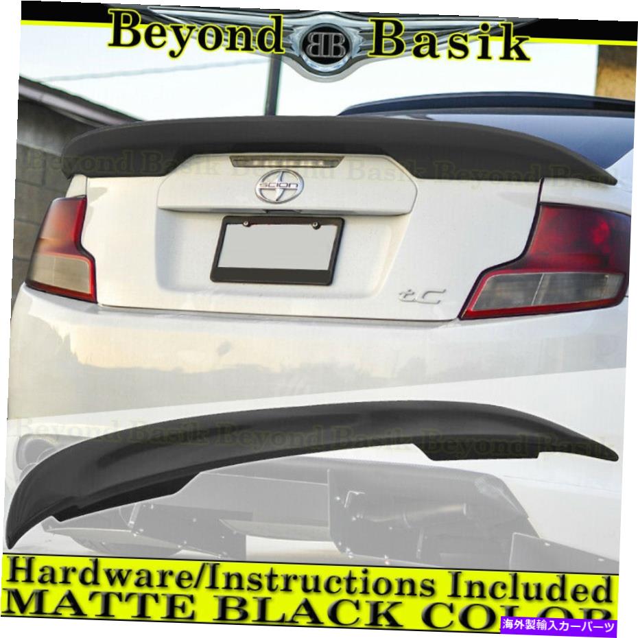 Cover Rear Trunk 2011 2012 2013 2014 2015 2016サイオンtCのMATTE BLACKファクトリースタイルスポイラー For 2011 2012 2013 2014 2015 2016 Scion tC MATTE BLACK Factory Style Spoiler 【並行輸入品】