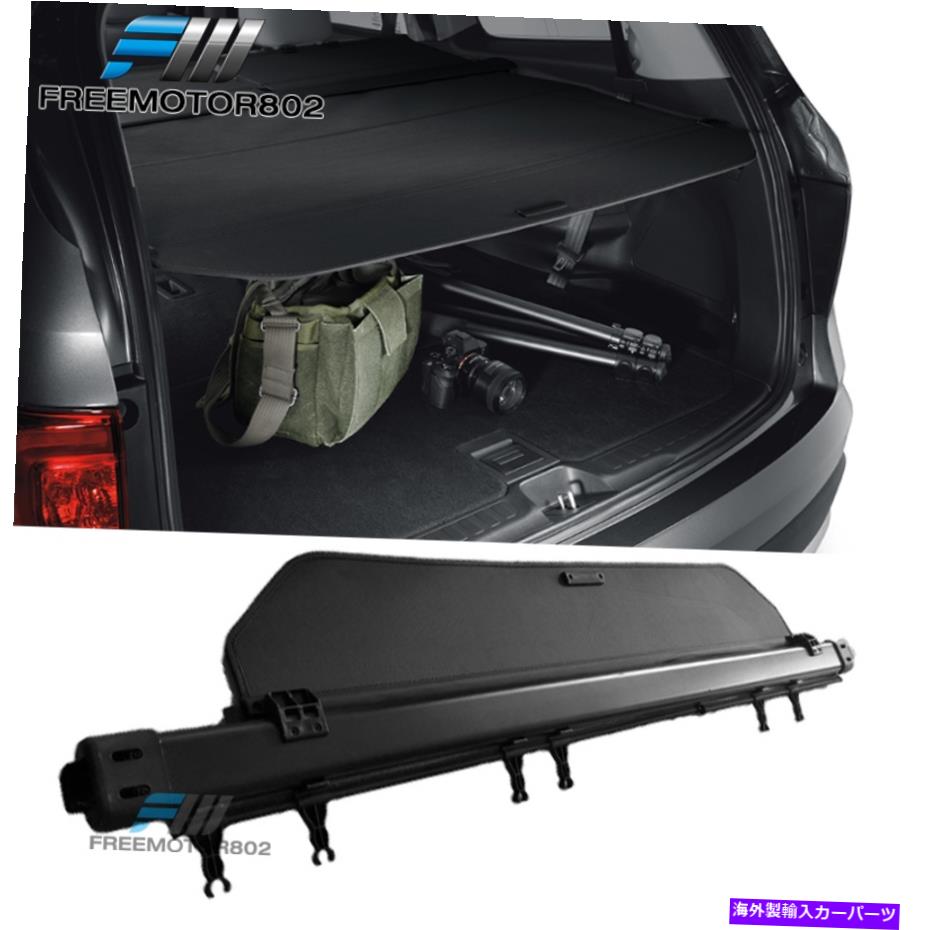 Cover Rear Trunk はめあい16-21ホンダパイロットファクトリースタイルリトラクタブルリアトランクカーゴカバーブラックPU Fits 16-21 Honda Pilot Factory Style Retractable Rear Trunk Cargo Cover Black PU 【並行輸入品】
