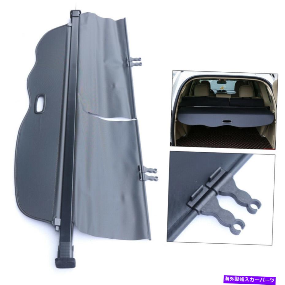 Cover Rear Trunk トランクは、2010から19トヨタ・ランドクルーザープラド用リップシェードリアカーゴカバーを上げます Trunk Raised Lip Shade Rear Cargo Cover for 2010-19 Toyota Land Cruiser Prado 【並行輸入品】