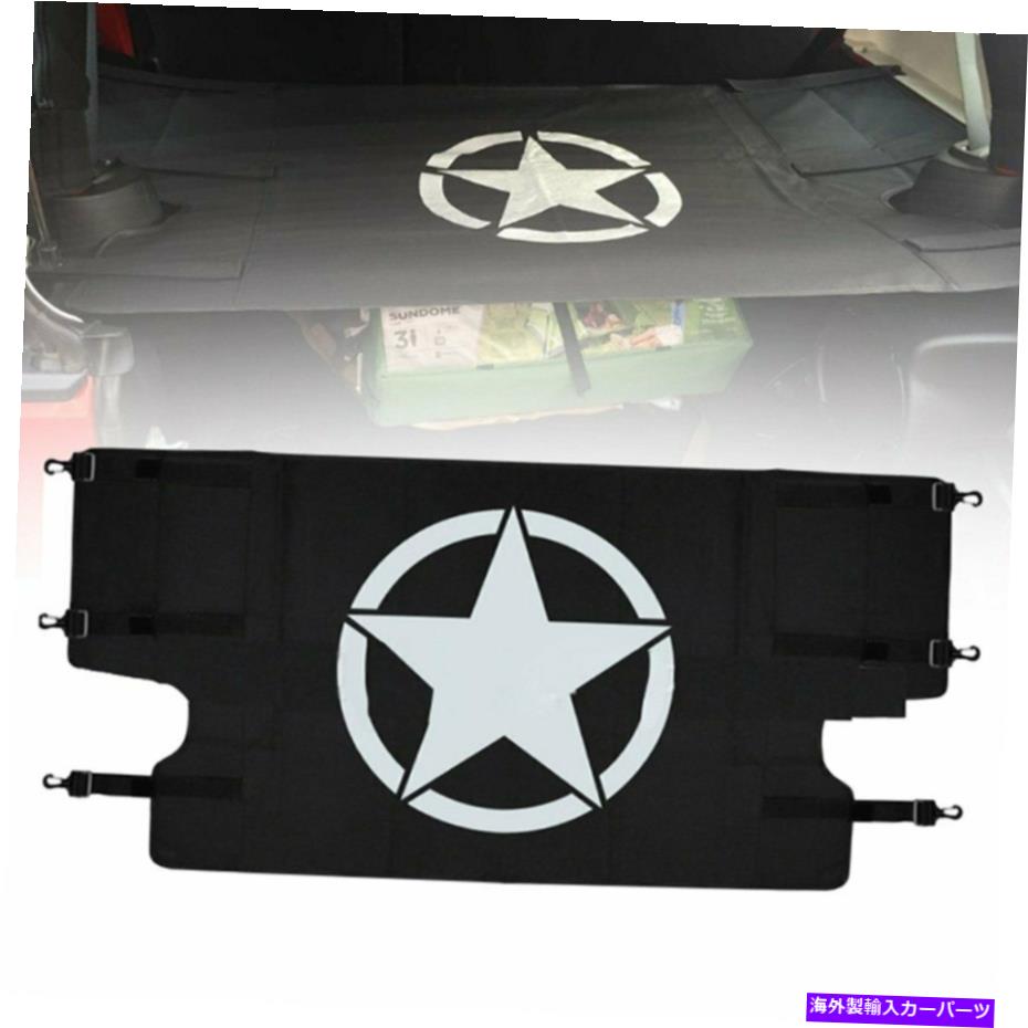 Cover Rear Trunk リアトランク貨物保管2007-2018ジープラングラーJK 4Door用シールドカバーラック Rear Trunk Cargo Storage Rack Cover Shield for 2007-2018 Jeep Wrangler JK 4Door 【並行輸入品】