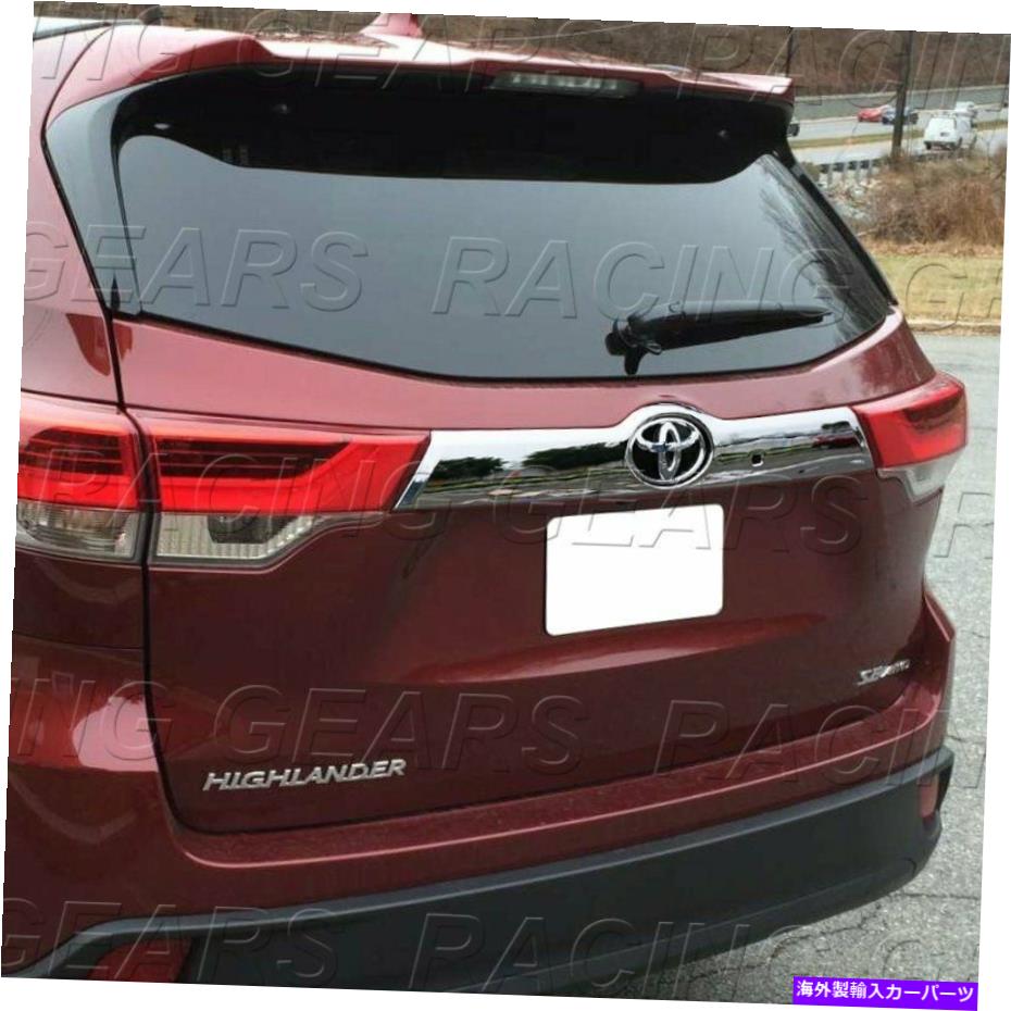 Cover Rear Trunk FIT TOYOTA HIGHLANDER MIRROR CHROME REAR TRUNK STREAMER COVER TRIM W / SMART KEY FIT TOYOTA HIGHLANDER MIRROR CHROME REAR TRUNK STREAMER COVER TRIM W/SMART KEY 【並行輸入品】