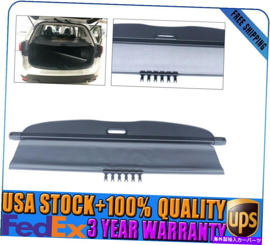 Cover Rear Trunk スバルフォレスターのための黒い荷物の貨物カバーセキュリティリアトランクシールド19-20 Black Luggage Cargo Cover Security Rear Trunk Shield for Subaru Forester 19-20 【並行輸入品】