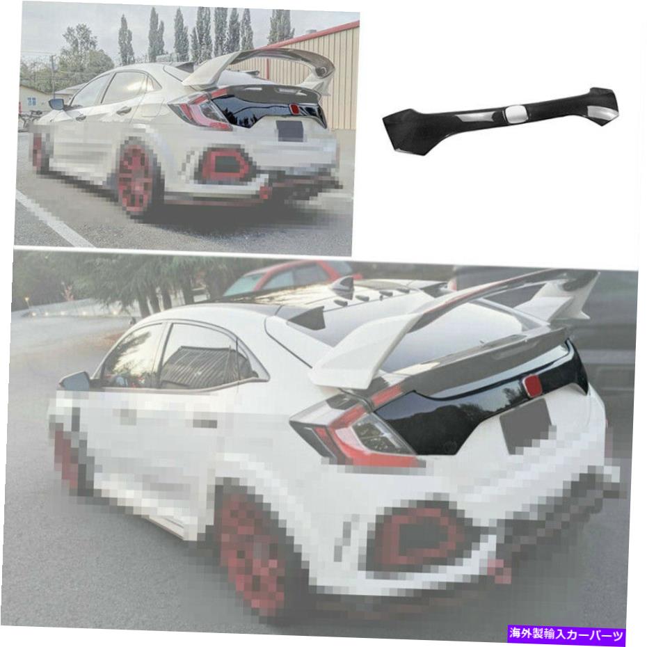 Cover Rear Trunk カーボンファイバーリアテールゲート、トランクリッドカバートリムのためにホンダシビックFK8 2016年から2020年 Carbon Fiber Rear Tailgate Trunk Lid Cover Trim For Honda Civic FK8 2016-2020 【並行輸入品】
