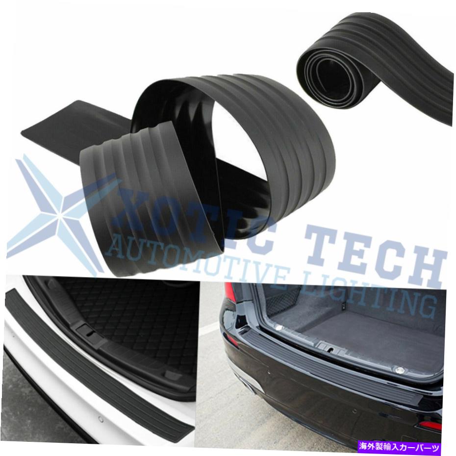 Cover Rear Trunk JDM車のトランクのドアシルプレートリアバンパーガードプロテクターラバーパッドトリムカバー JDM Car Trunk Door Sill Plate Rear Bumper Guard Protector Rubber Pad Trim Cover 【並行輸入品】