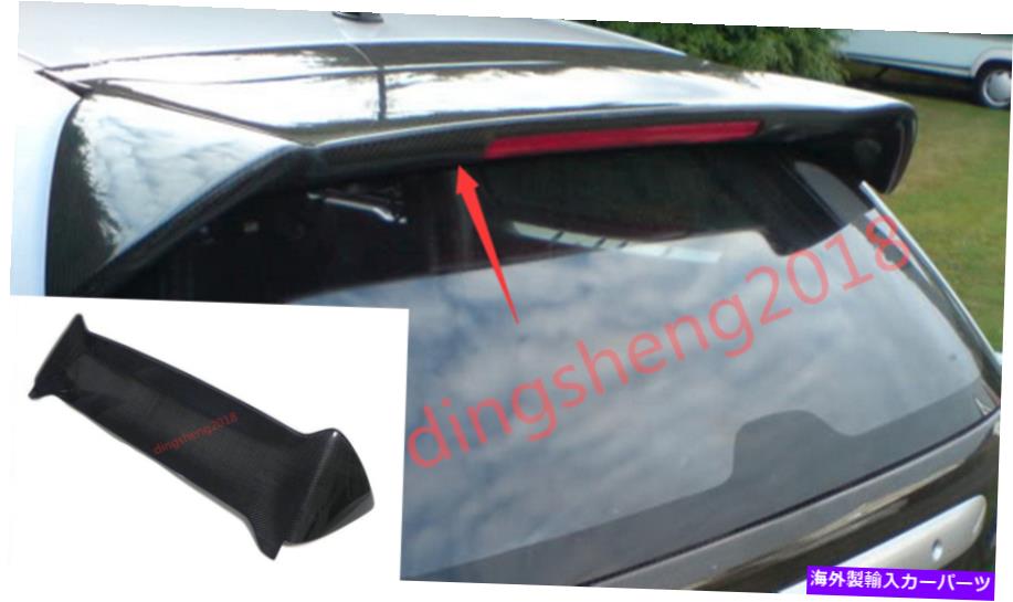 Cover Rear Trunk ホンダシビックERのためにカーボンファイバーリアルーフスポイラー、トランクスポイラーテール装飾カバー Carbon Fiber Rear Roof Spoiler Trunk Tail Spoiler Decor Cover For Honda Civic ER 【並行輸入品】