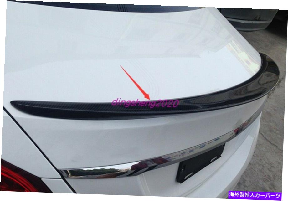Cover Rear Trunk 1PCSカーボンファイバーリアスポイラートランクテールカバートリムのためにメルセデスベンツGLA 15-17 1PCS Carbon fiber Rear Spoiler Trunk Tail Cover Trim For Mercedes Benz GLA 15-17 【並行輸入品】