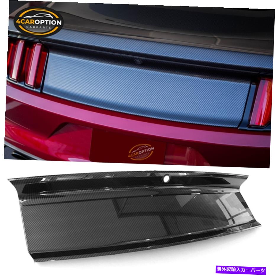 Cover Rear Trunk はめあい15-18フォードマスタングトランクデッキリッドカバーパネルCarbanファイバーはABSプラスチックを印刷します Fits 15-18 Ford Mustang Trunk Decklid Cover Panel Carban Fiber Print ABS Plastic 【並行輸入品】 35,679円