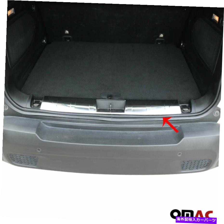 Cover Rear Trunk はめあいジープレネゲード2015-2020クロームインナートランクシルカバープロテクターS.Steel Fits Jeep Renegade 2015-2020 Chrome Inner Trunk Sill Cover Protector S.Steel 【並行輸入品】｜カスタムパーツ WORLD倉庫 26,527円