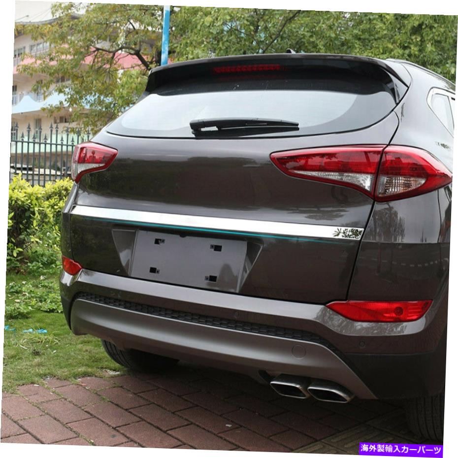 Cover Rear Trunk FIT FOR TUCSON 16 CHROME REAR TRUNK LIDカバーTAIL TRIM BACKドアハンドルベゼル FIT FOR TUCSON 16- CHROME REAR TRUNK LID COVER TAIL TRIM BACK DOOR HANDLE BEZEL 【並行輸入品】