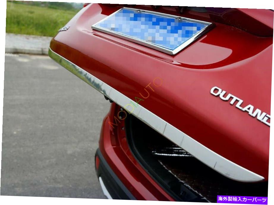 Cover Rear Trunk 三菱アウトランダー2016から18のためにステンレス鋼の後部ドア、トランクリッドカバートリム Stainless Steel Rear Door Trunk Lid Cover Trim For Mitsubishi Outlander 2016-18 【並行輸入品】