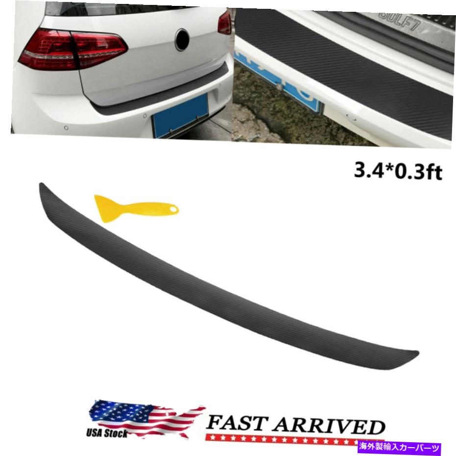 Cover Rear Trunk ブラックリアバンパーラバーパッドキットガードシルプレートトランクプロテクタートリムカバー Black Rear Bumper Rubber Pad Kit Guard Sill Plate Trunk Protector Trim Cover 【並行輸入品】 24,010円