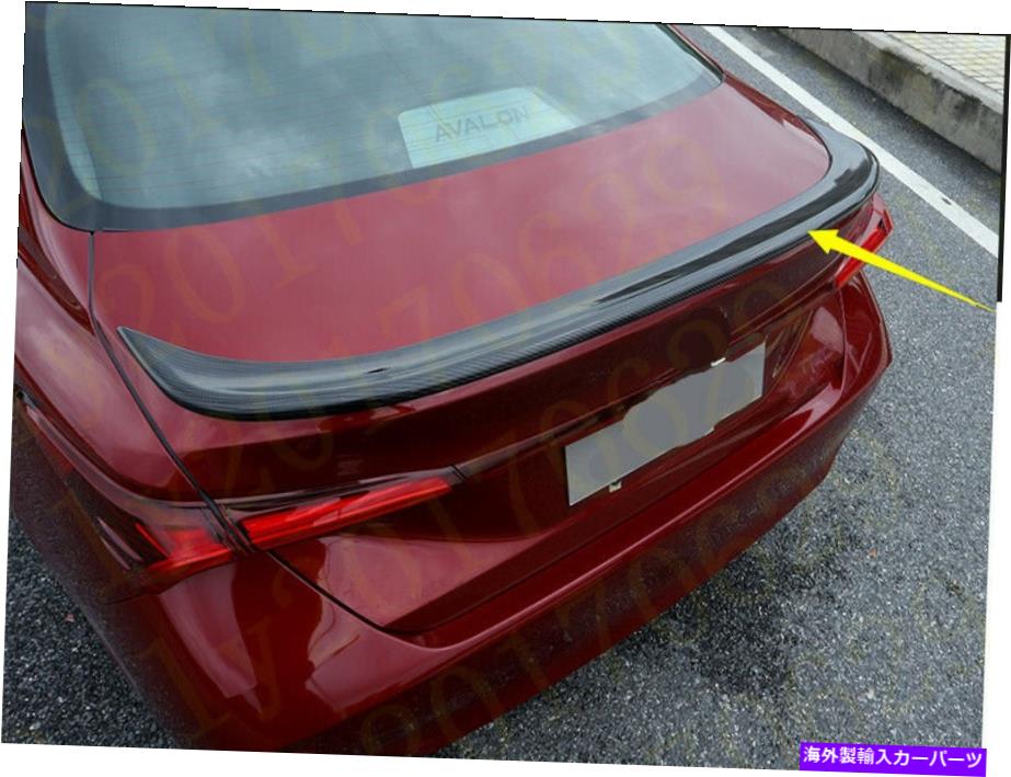 Cover Rear Trunk トヨタアバロン2019のためにカーボンファイバーリアトランク圧力テールウイングスポイラーカバー Carbon Fiber Rear Trunk Pressure Tail Wing Spoiler cover For Toyota Avalon 2019 【並行輸入品】
