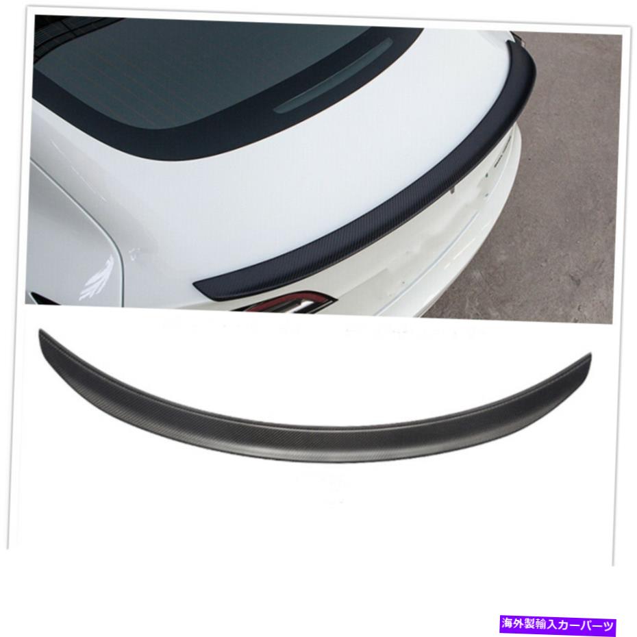 Cover Rear Trunk リアトランクスポイラーウイングウイングリップカバートリムマットのためにテスラのMODEL3 2017年から2019年YG Rear Trunk Wing Spoiler Wing Lip Cover Trim Matte For Tesla Model3 2017-2019 YG 【並行輸入品】