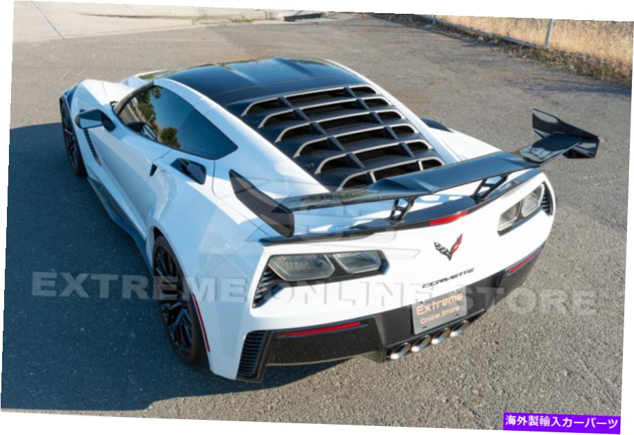 Cover Rear Trunk 14-19コルベットC7クーペリア＆サイド・クォーターウィンドウルーバーサンシェイドカバー Rear & Side Quarter Window Louver Sun Shade Cover For 14-19 Corvette C7 Coupe 【並行輸入品】