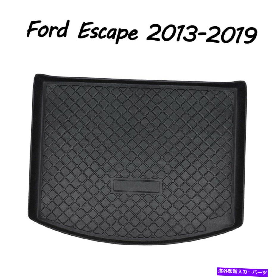 Cover Rear Trunk 車のリアトランクマットカーゴTPOブラックフロアカバーマットフォード・エスケープ2013年から2019年のための Car Rear Trunk Mats Cargo TPO Black Floor Cover Mat for Ford Escape 2013-2019 【並行輸入品】