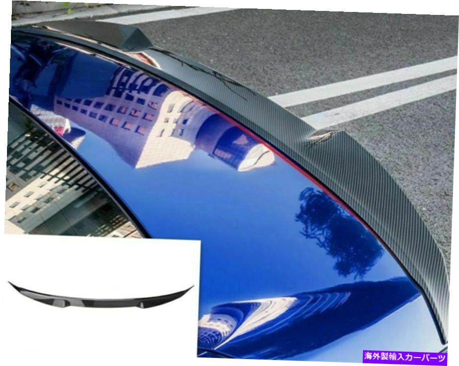 Cover Rear Trunk ホンダアコード2018-2019用カーボンファイバーテールフィンカバーリアトランクスポイラートリム Carbon fiber Tail Fins Cover Rear Trunk Spoiler Trim For Honda Accord 2018-2019 【並行輸入品】