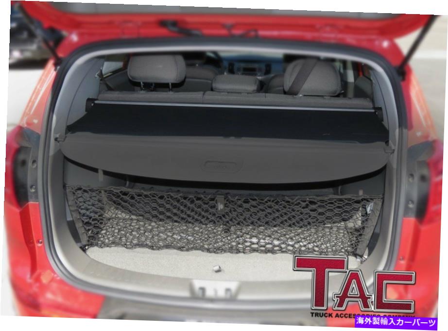 Cover Rear Trunk TACカスタムフィット2010-2013 KIA Sportageで貨物カバーブラックリトラクタブルトランクシェード TAC Custom Fit 2010-2013 KIA Sportage Cargo Cover Black Retractable Trunk Shade 【並行輸入品】