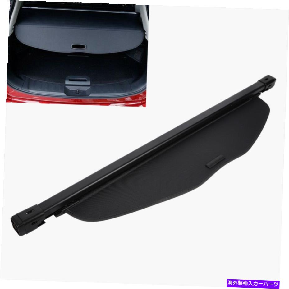 Cover Rear Trunk 2014-2018日産ローグ/ X-TRAILカーゴカバーブラック用リトラクタブルトランクシェード Retractable Trunk Shade For 2014-2018 Nissan Rogue/X-trail Cargo Cover Black 【並行輸入品】