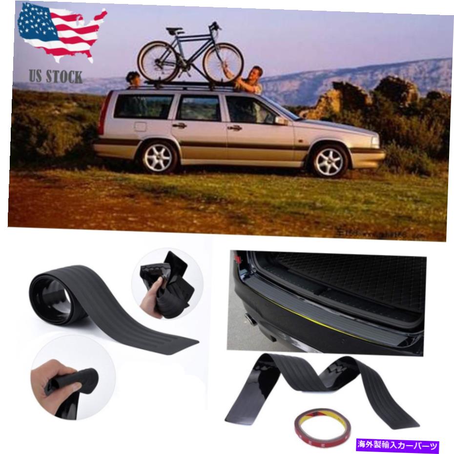 Cover Rear Trunk ボルボ850 1990-UP車のドアシルプロテクターバンパーガードトリムカバーブラック For Volvo 850 1990-UP Car Door Sill Bumper Guard Protector Trim Cover Black 【並行輸入品】